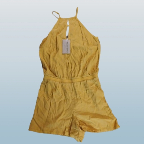 Project Social T Pants - Project Social‎ T Retro Romper Golden Nugget Sold Out At Revolve NWT Size S